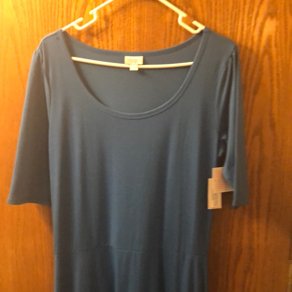 Teal LuLaRoe XL Anna dress